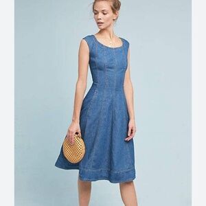 Anthropologie Pilcro & the Letterpress Jean denim dress